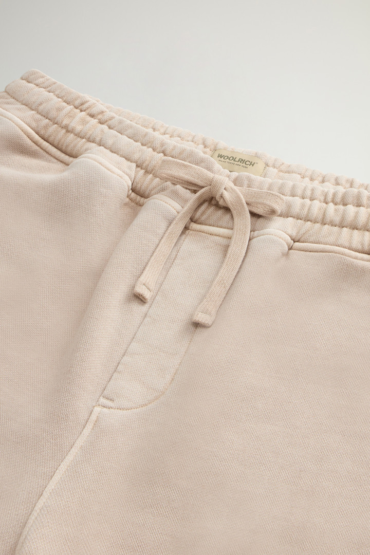 Garment-Dyed Pants in Pure Cotton Fleece Beige photo 5 | Woolrich