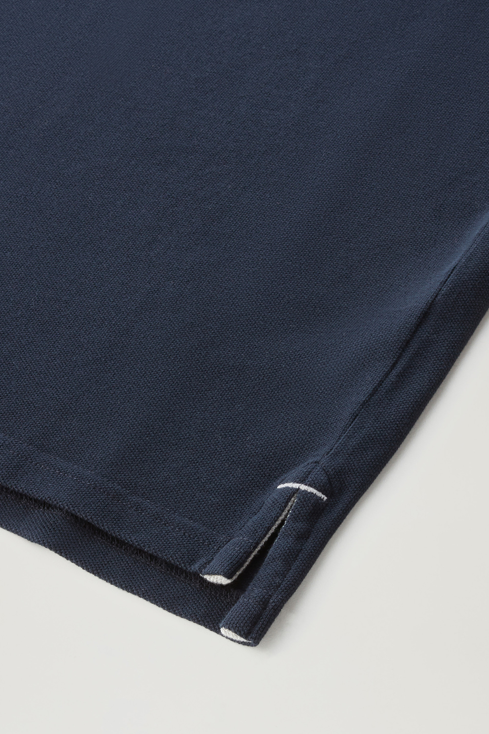 Polo en piqué de pur coton bleu photo 7 | Woolrich