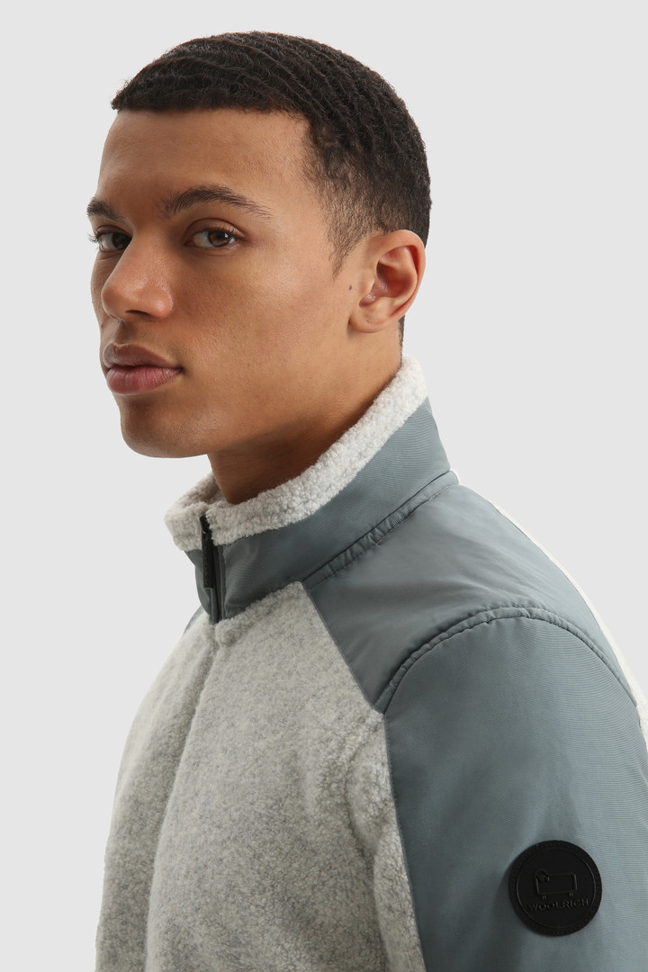 Sherpa full-zip Track Jacket with nylon inserts