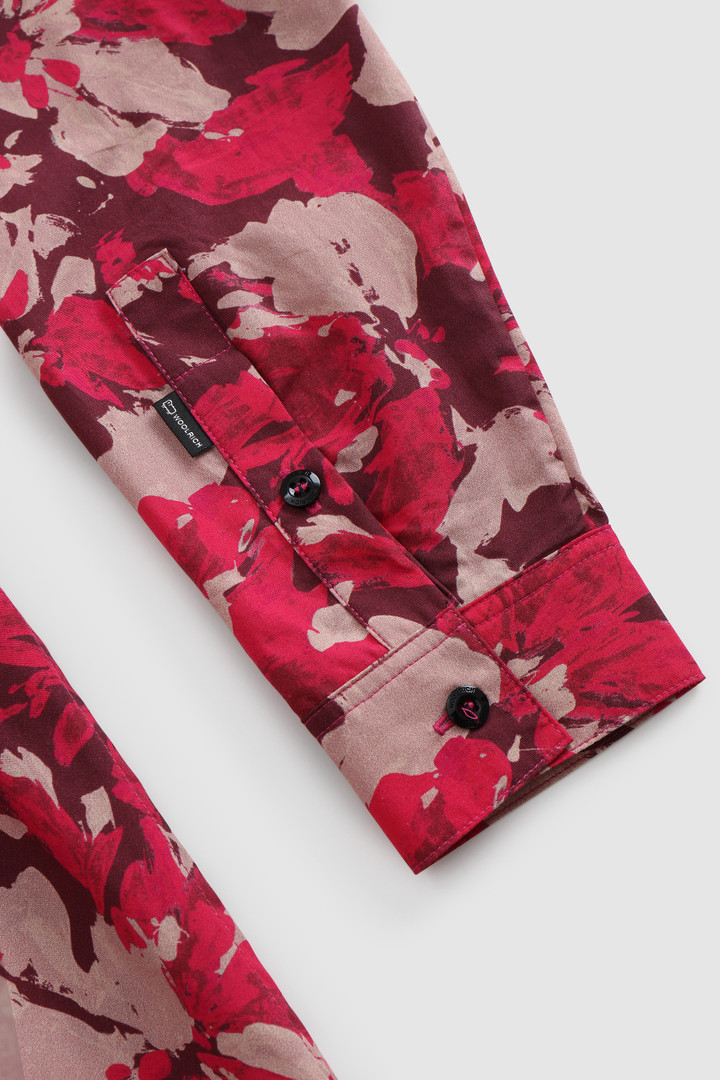 Long Wilderness Dress in Cotton Poplin Red photo 7 | Woolrich