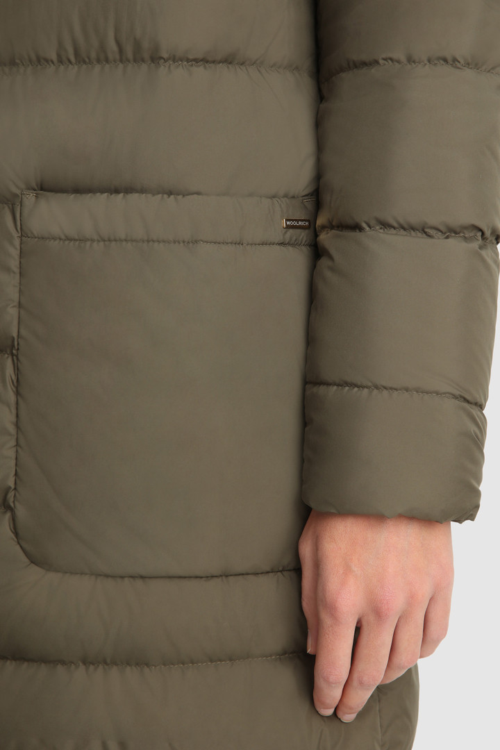 Ellis long Coat with horizontal quilting