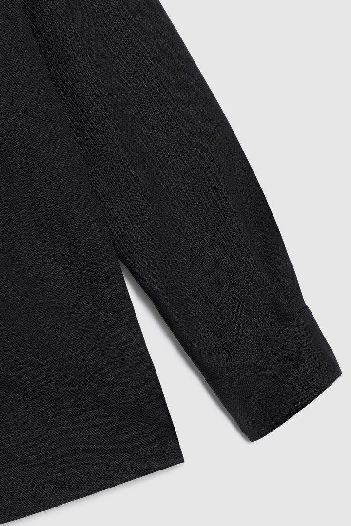 Merino cool wool textured Overshirt