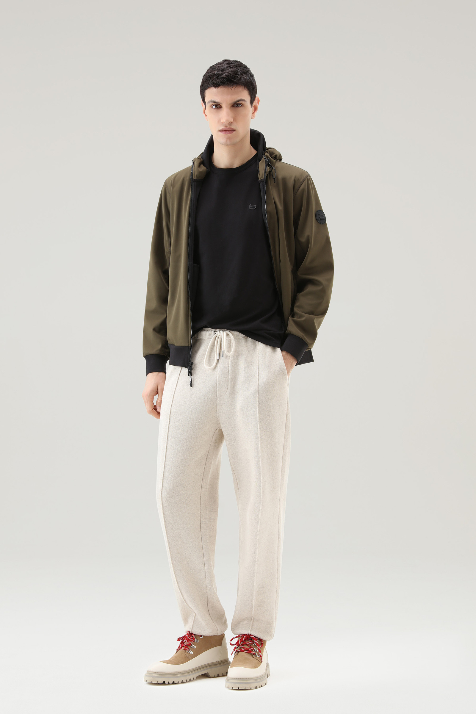 T-shirt Sheep in puro cotone nero photo 2 | Woolrich