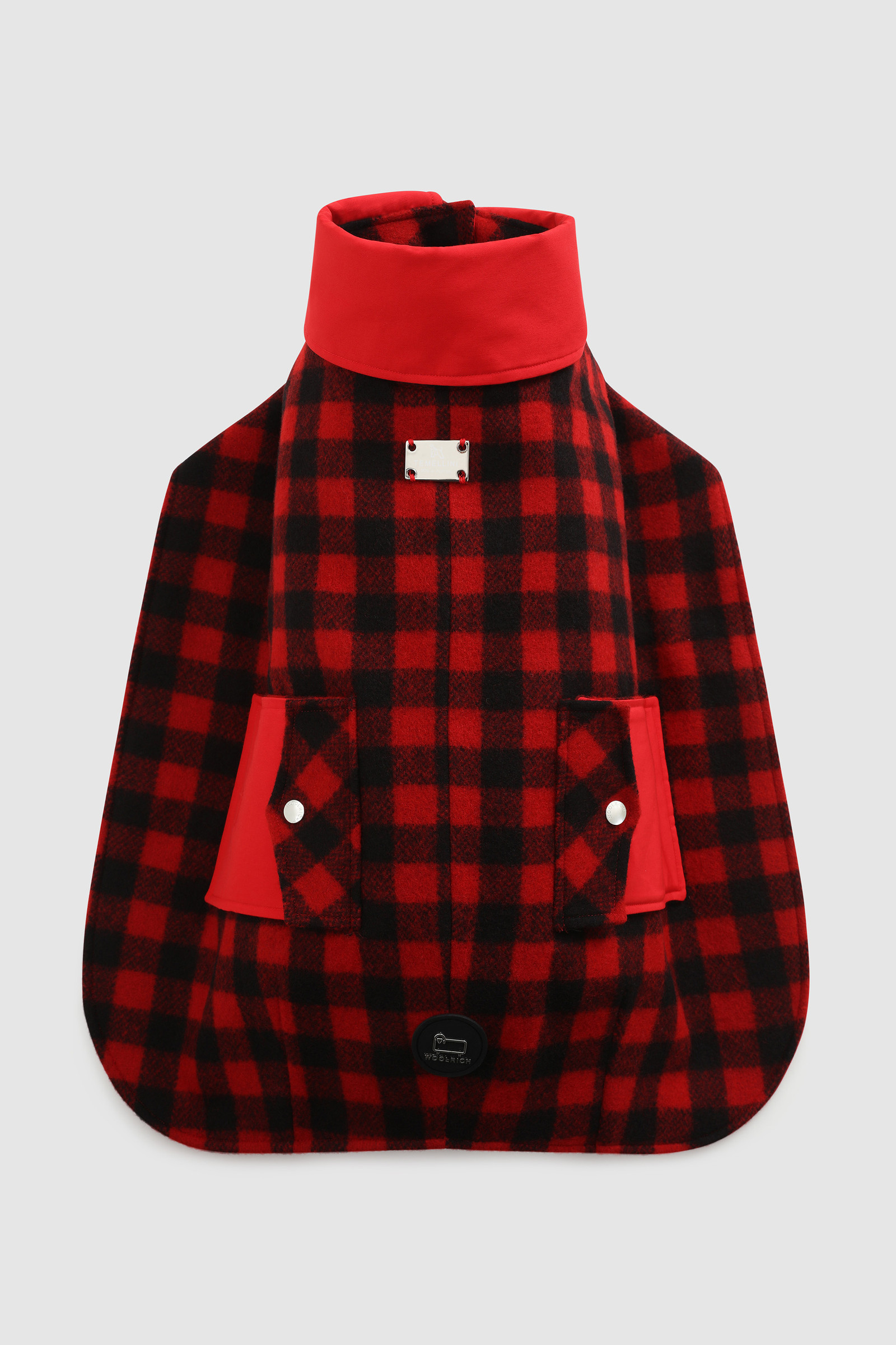 Surchemise à motif Buffalo Check pour grand chien Temellini / Woolrich Rouge | Woolrich