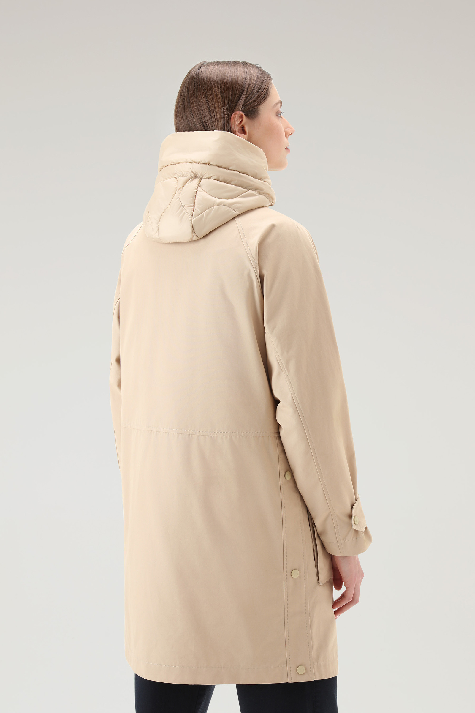 Sideline Parka 3 in 1 in cotone Soft Byrd con gilet imbottito removibile beige photo 3 | Woolrich
