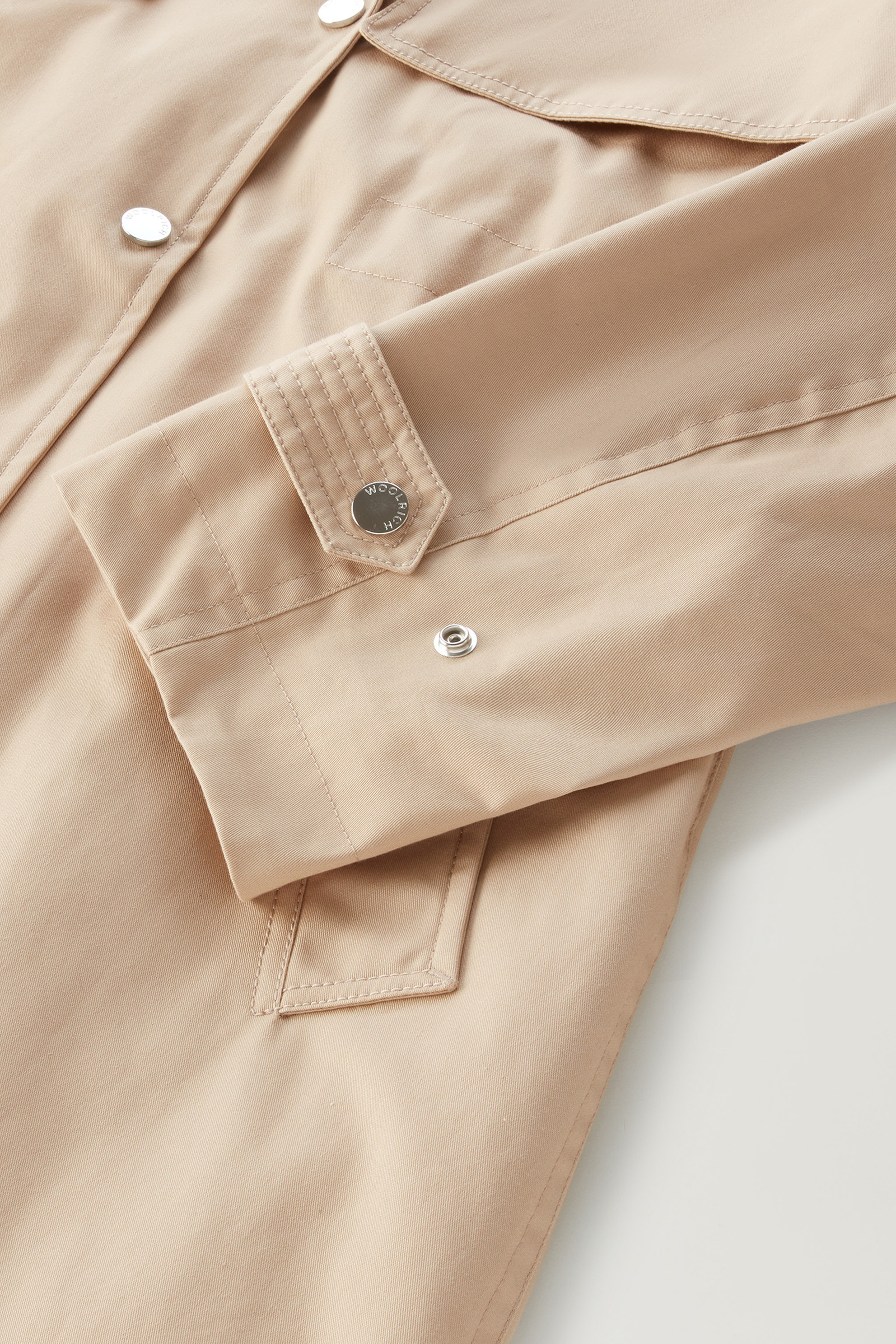 Havice Trench Coat in Pure Cotton Beige photo 8 | Woolrich
