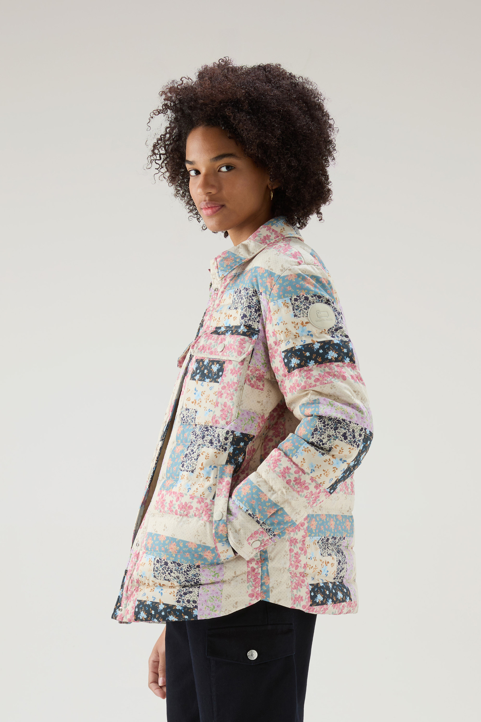 Women's Pennsylvania Quilted Overshirt with Patchwork Print multicolor ...