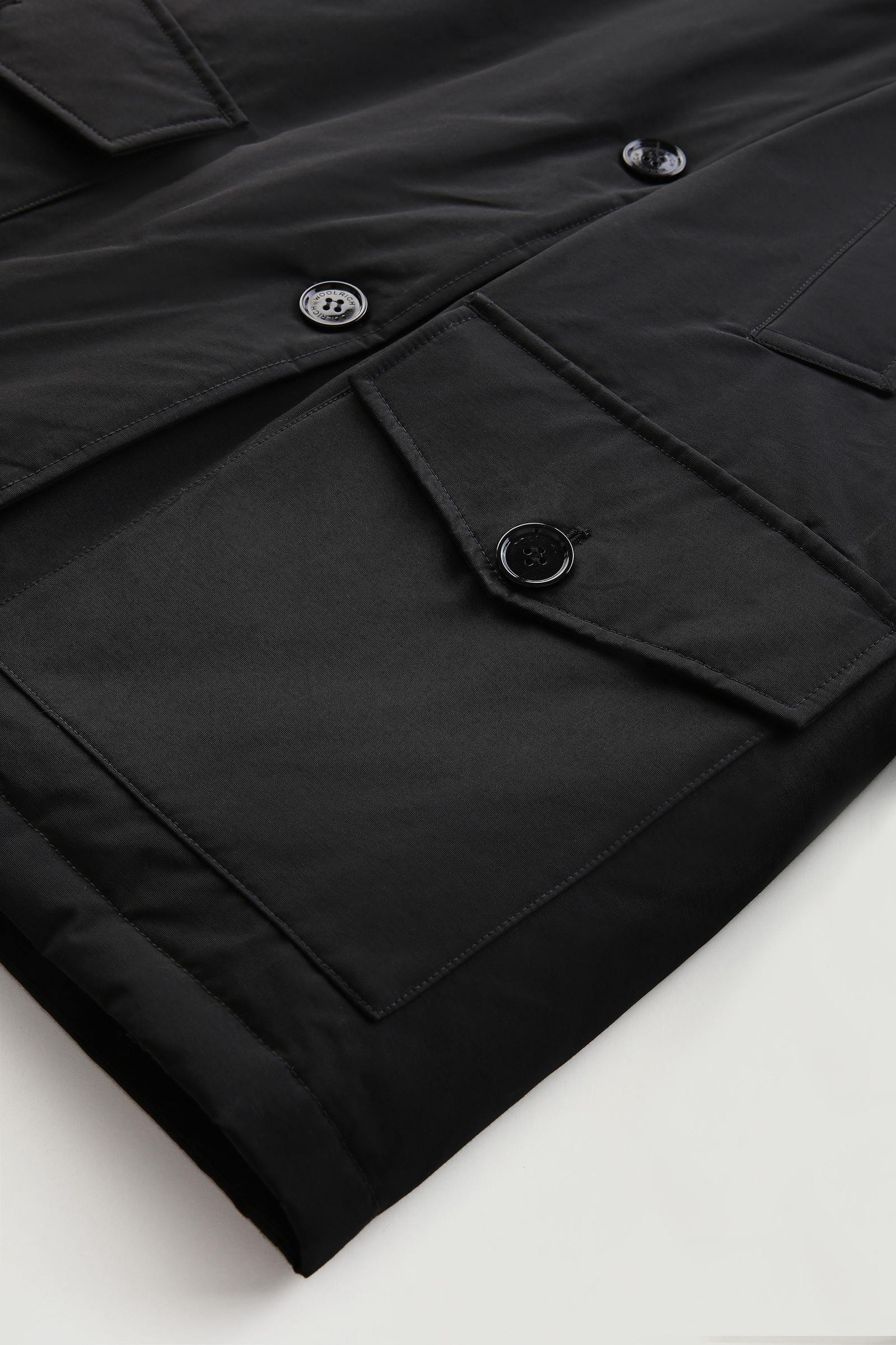 Arctic Parka en Ramar Cloth avec quatre poches et fourrure amovible noir photo 8 | Woolrich
