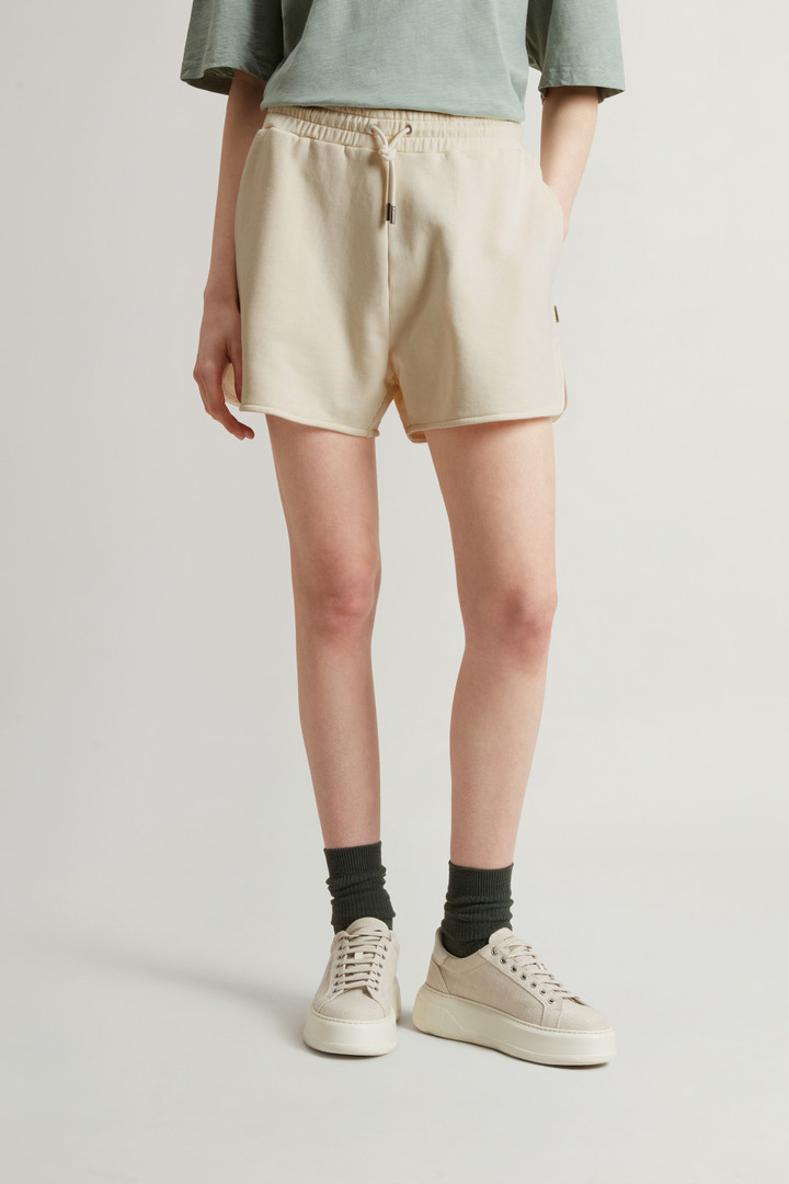 Pure Cotton Fleece Shorts White photo 2 | Woolrich