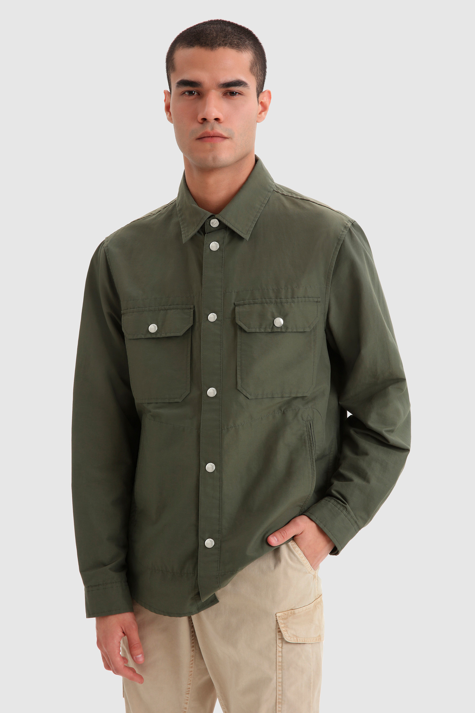 Camisa Cruiser de Light Eco Ramar verde | Woolrich