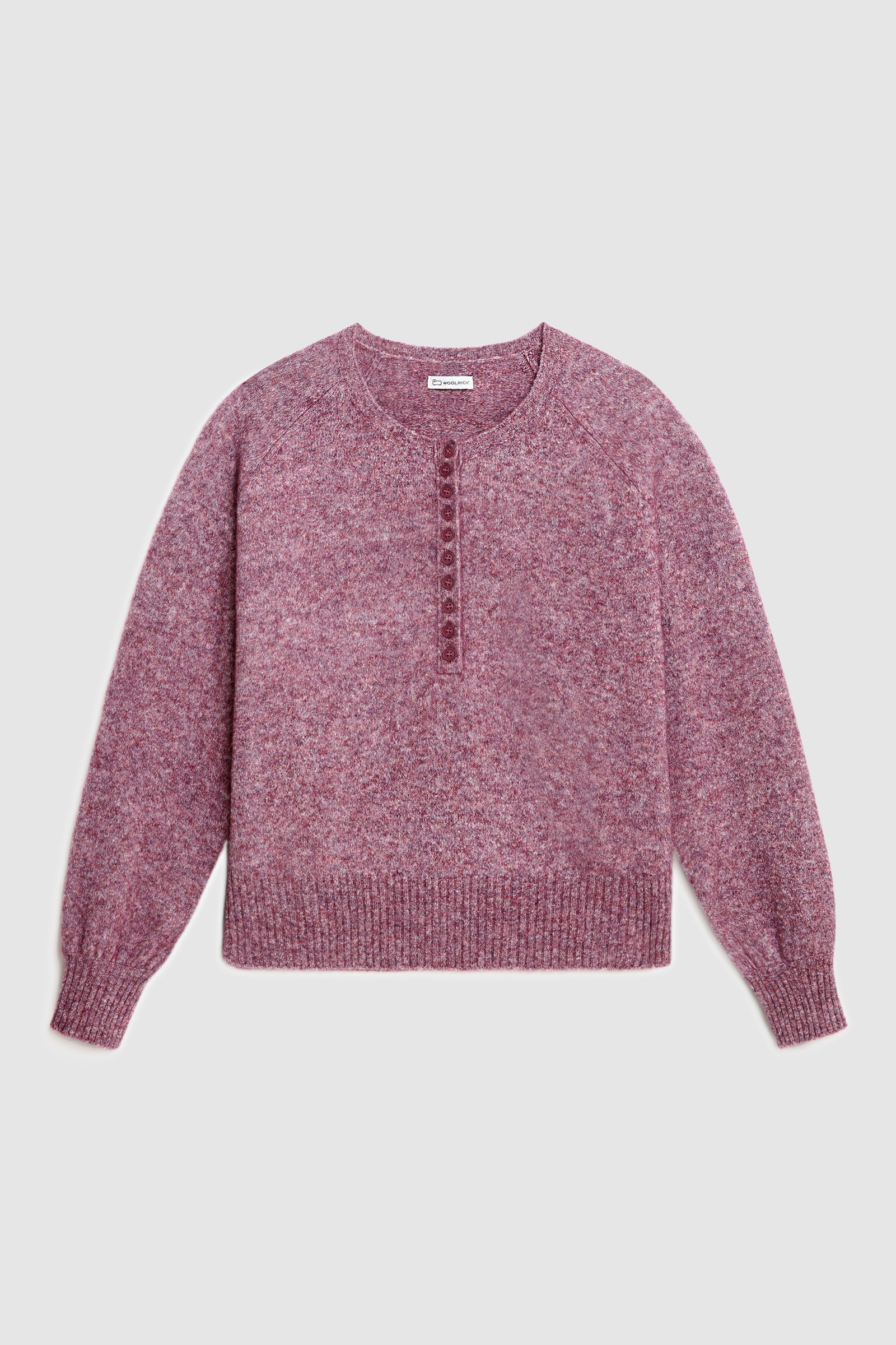 Stretch Henley Sweater in Wool Blend Violet photo 7 | Woolrich