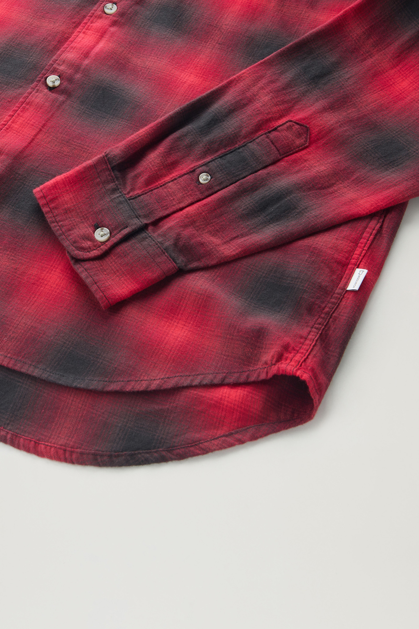 Camisa Madras a cuadros de franela ligera rojo photo 7 | Woolrich