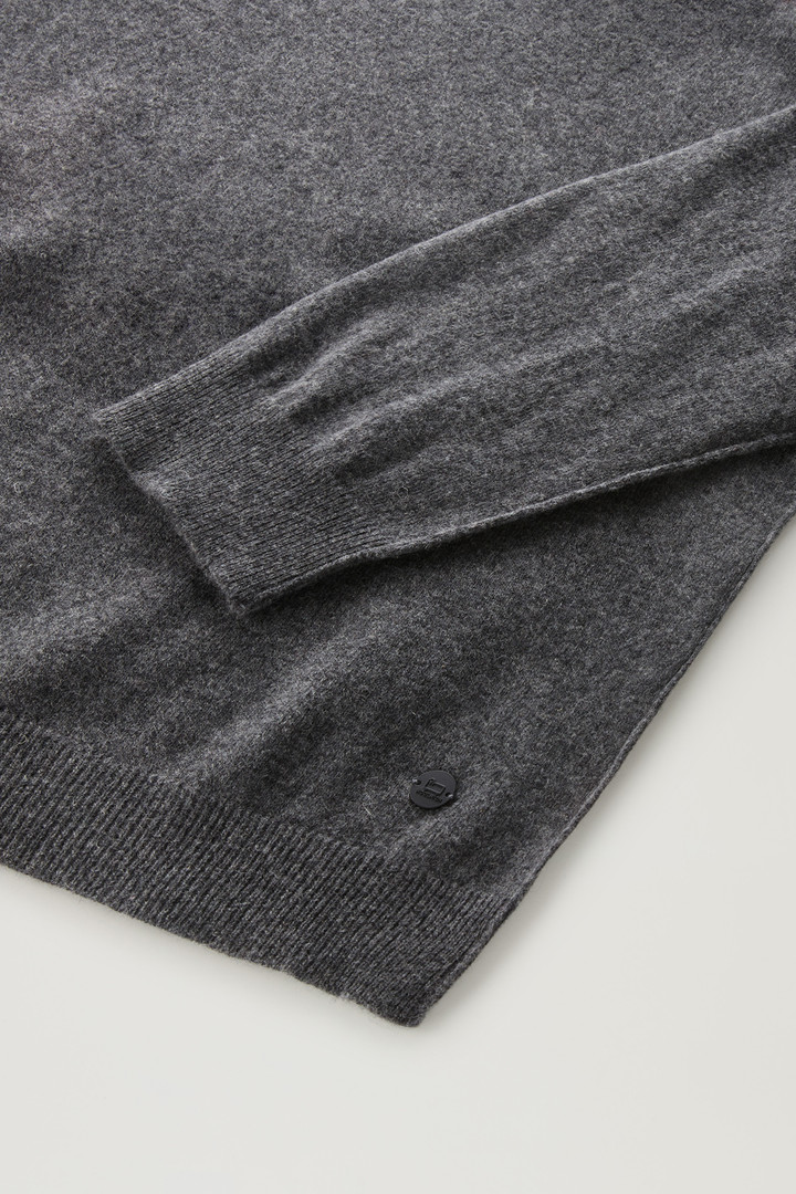 Crewneck Sweater in Merino Wool Blend Gray photo 3 | Woolrich