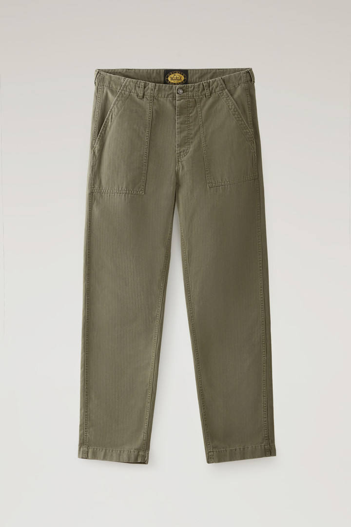 Fatigue Pant in Pure Cotton Green photo 1 | Woolrich