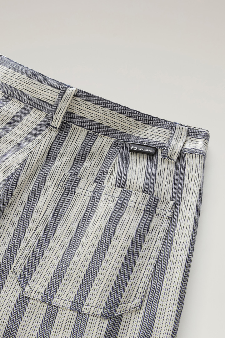 Pantalon Marine en coton et lin mélangés Bleu photo 7 | Woolrich