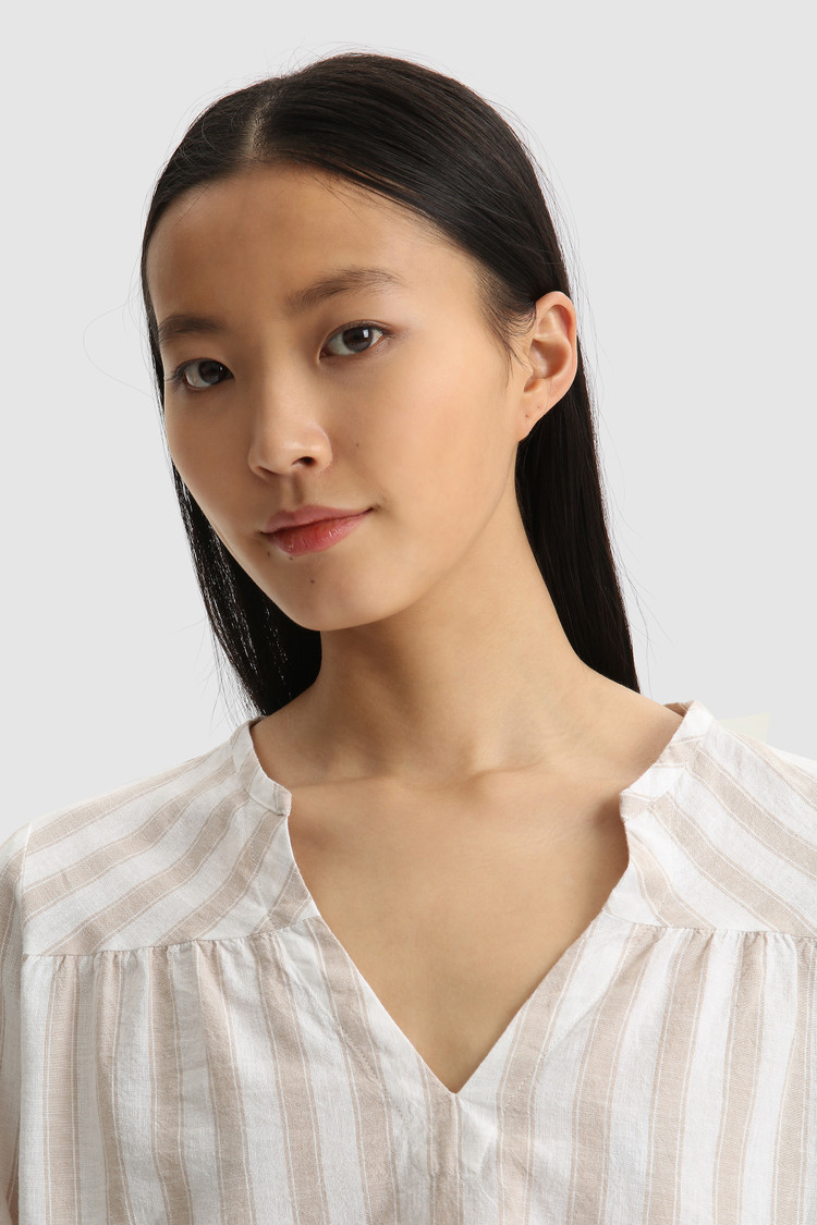 Cotton linen blouse