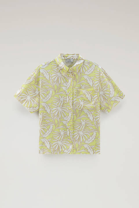 Camicia con stampa tropical Giallo photo 2 | Woolrich
