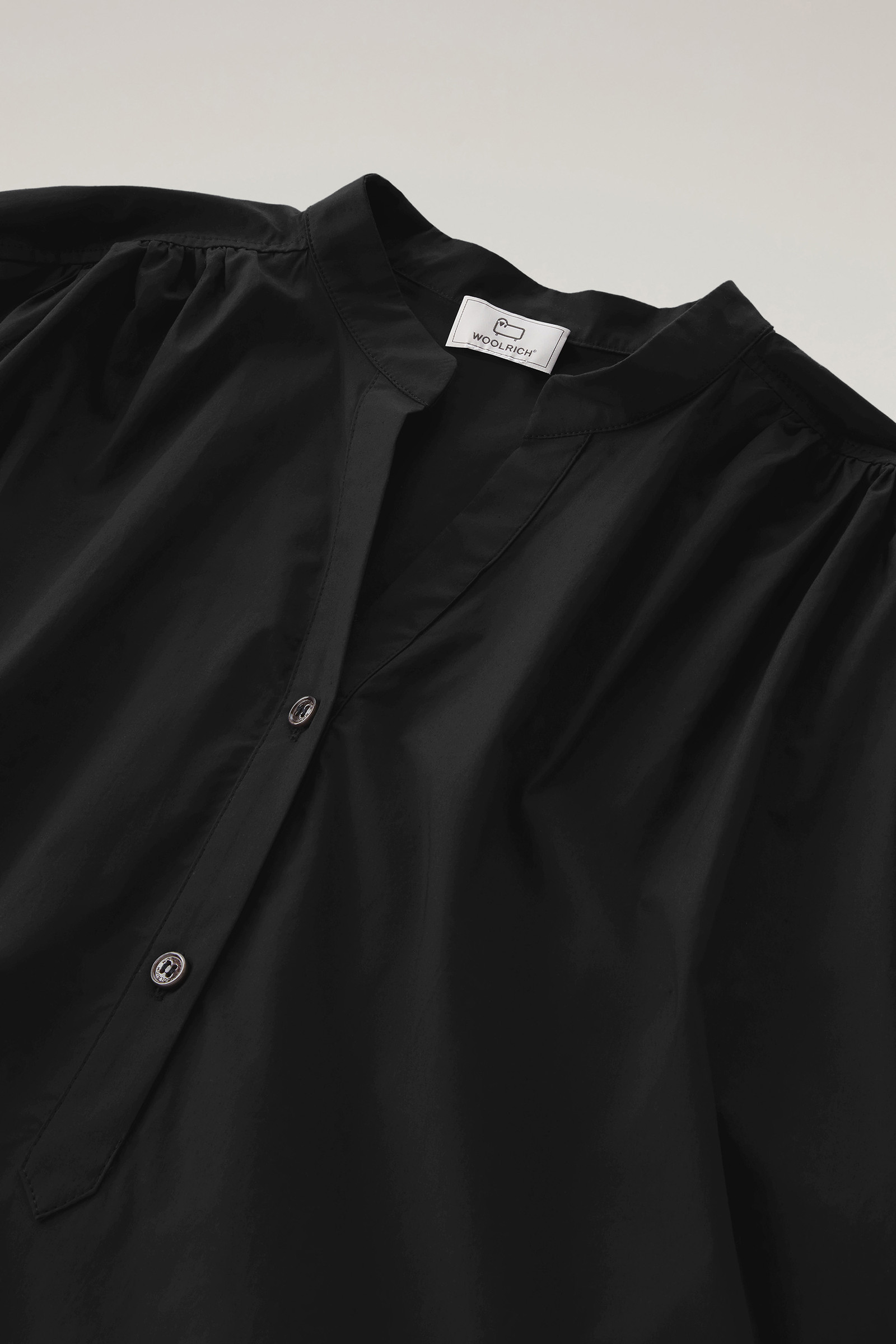 Vestito corto in popeline di puro cotone con pinces nero photo 6 | Woolrich