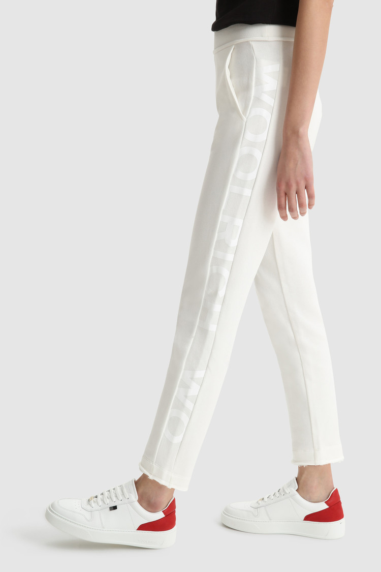 Printed logo fleece pant