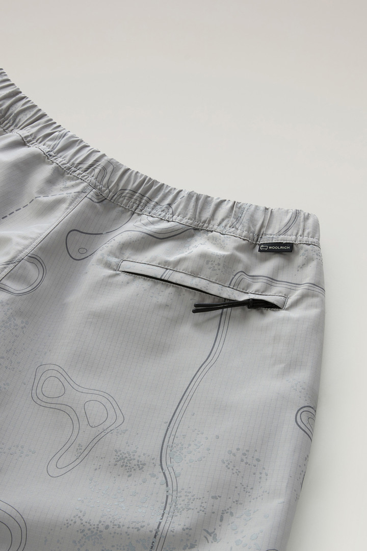 Shorts aus Ripstop-Gewebe mit Print Grau photo 7 | Woolrich