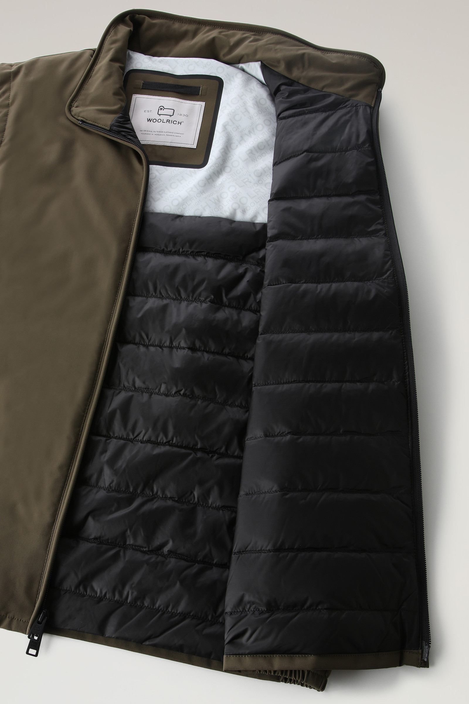 Gilet imbottito Sailing verde photo 9 | Woolrich