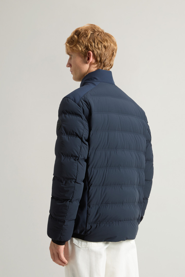 Bering Down Jacket in Stretch Nylon Blue photo 3 | Woolrich