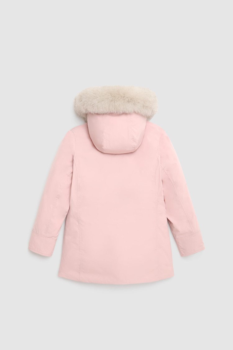 Luxe Arctic Parka voor meisjes met afneembare rand in vossenbont