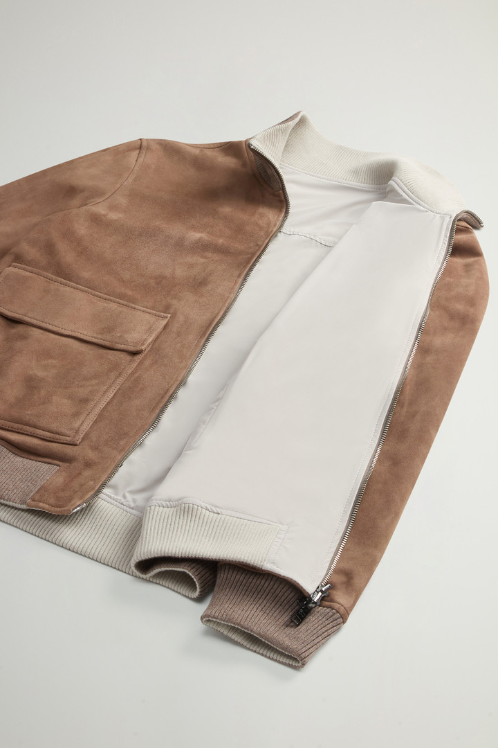 Double-Face Suede Bomber Jacket Brown photo 10 | Woolrich