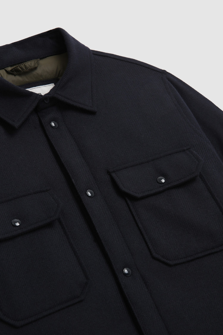 Chemise matelassée Alaskan en laine italienne recyclée
