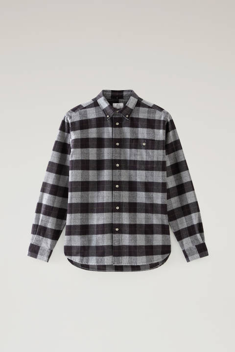 Traditional Flannel Check Shirt Gray photo 2 | Woolrich