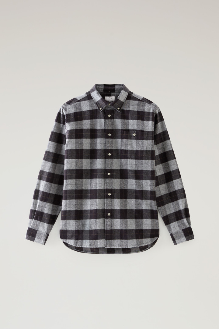 Traditional Flannel Check Shirt Gray photo 5 | Woolrich