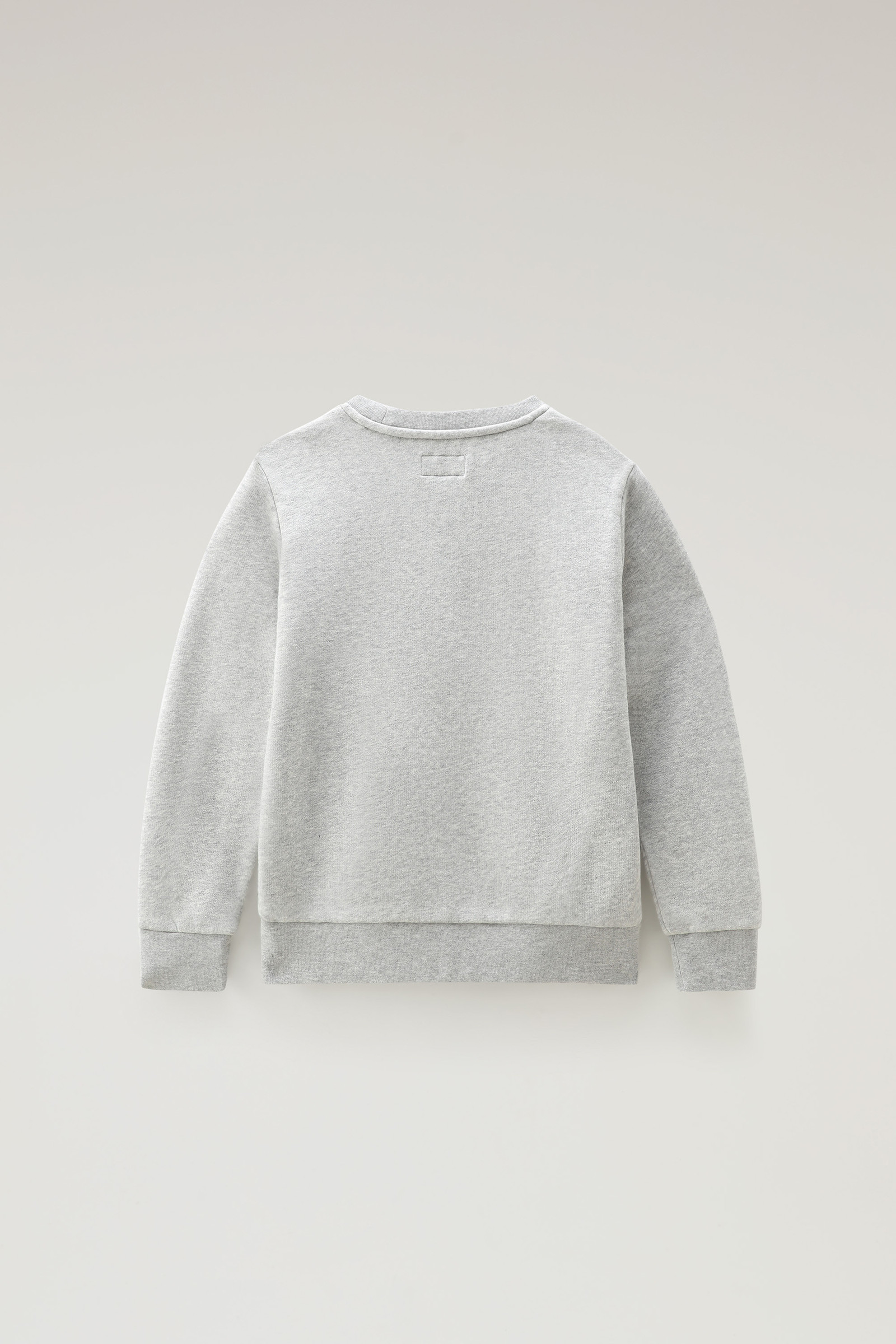 Sweatshirt met vlaggenlogo voor jongens van zuiver katoen grey photo 2 | Woolrich