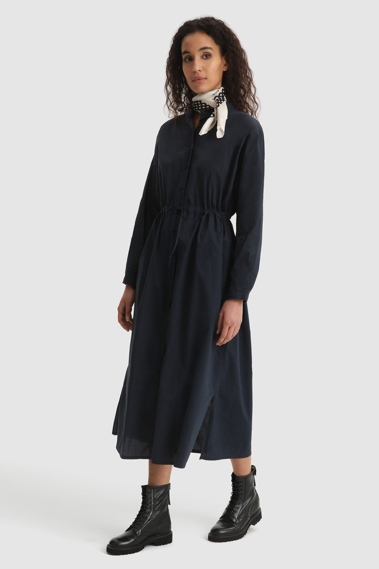 Long-sleeve Popeline dress