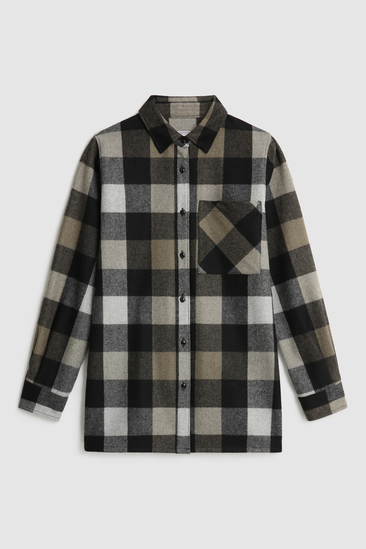 Wool Blend Boyfriend Flannel Shirt - Made in Usa Yellow photo 1 | Woolrich