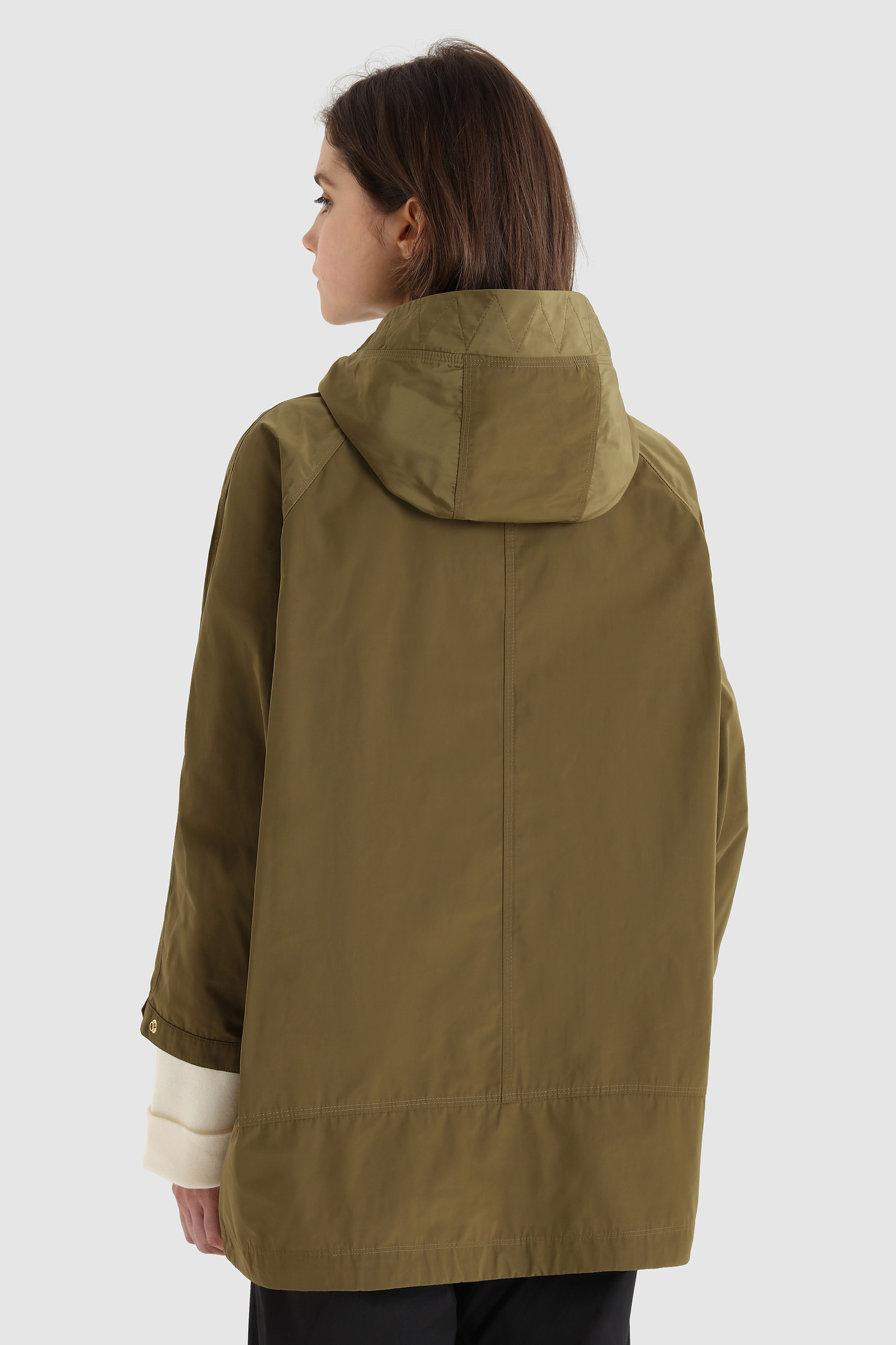 City Anorak with Detachable Hood Green photo 3 | Woolrich