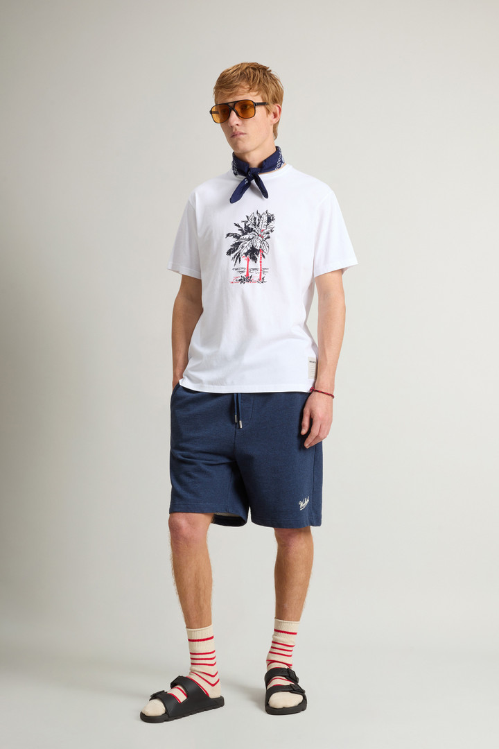 Pure Cotton T-Shirt with Graphic Print White photo 2 | Woolrich