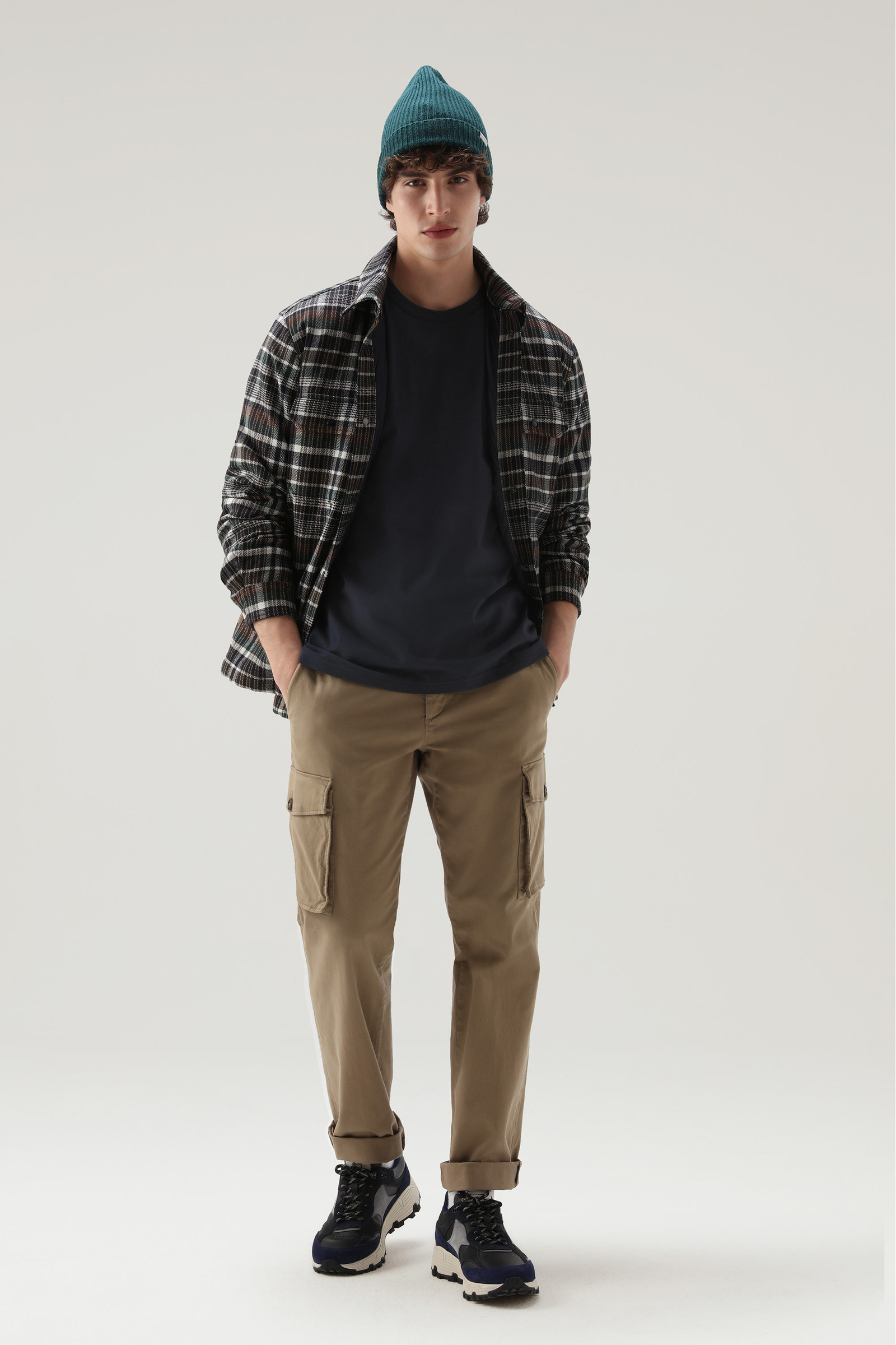 T-shirt Sheep en coton bleu photo 2 | Woolrich