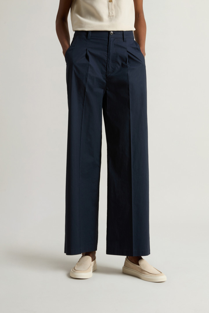 Pure Cotton Poplin Chino Pants Blue photo 2 | Woolrich