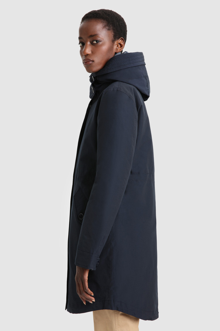 Lange 3-in-1 Military parka van ecologische Ramarstof