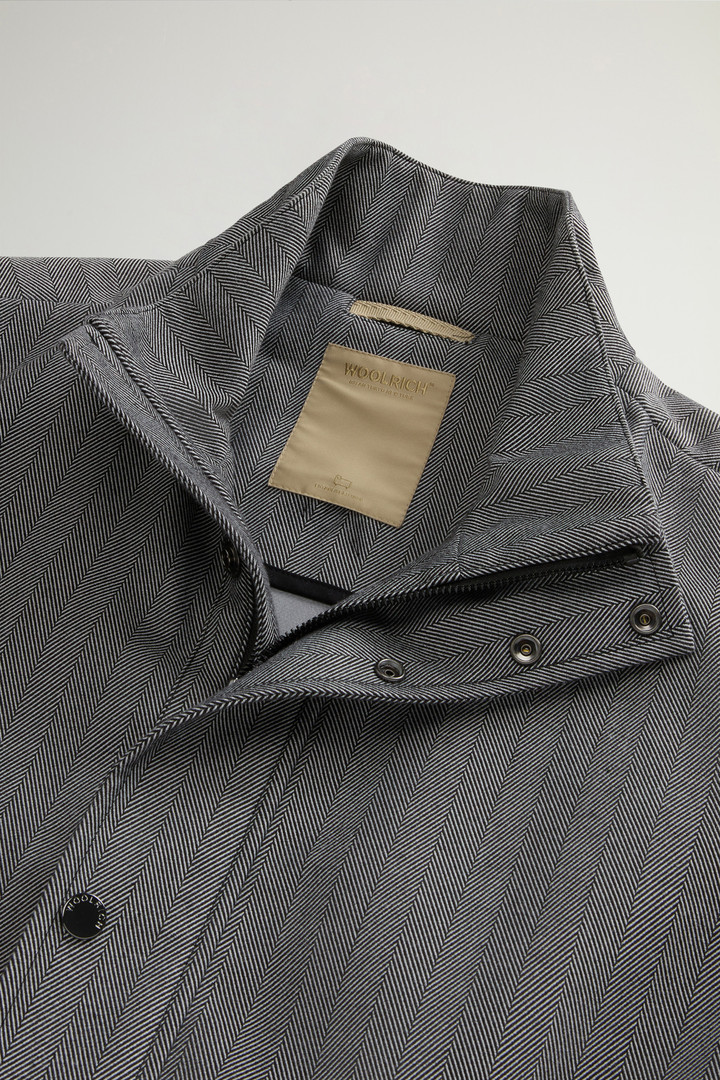 Yarn-Dyed Coat in Three-Layer Fabric with Hood Gray photo 6 | Woolrich