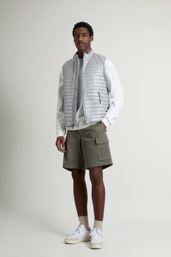 Allen Padded Vest in Ripstop Nylon Gray photo 1 | Woolrich