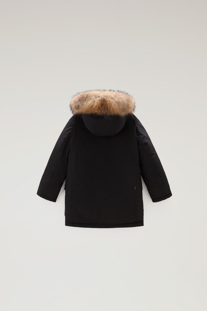 Boy's Arctic Parka in Ramar Cloth with Detachable Fur Black photo 2 | Woolrich