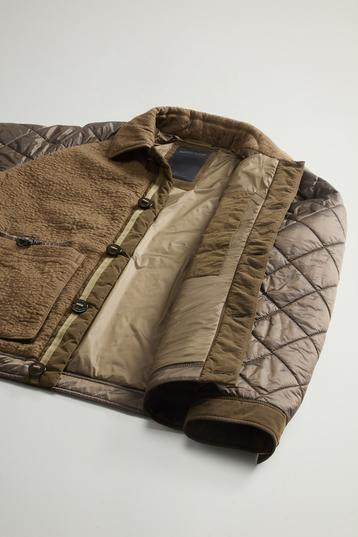 Hybrid Military Jacket in Cotton and Italian Wool Blend by Todd Snyder Brown photo 10 | Woolrich
