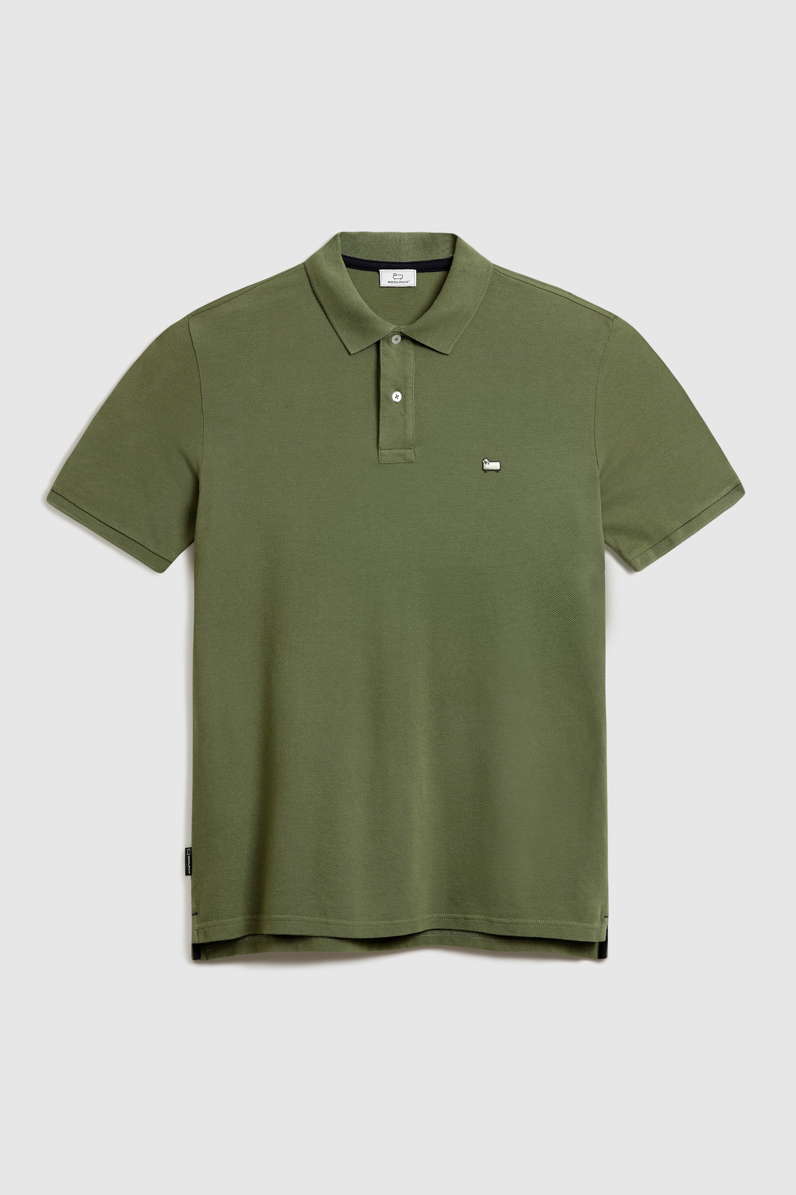 Polo American classique en coton vert photo 4 | Woolrich