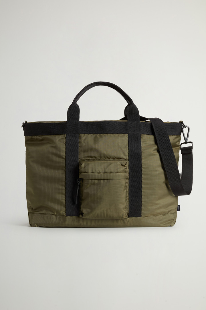 Borsa tote in nylon Ripstop con tracolla rimovibile Verde photo 1 | Woolrich