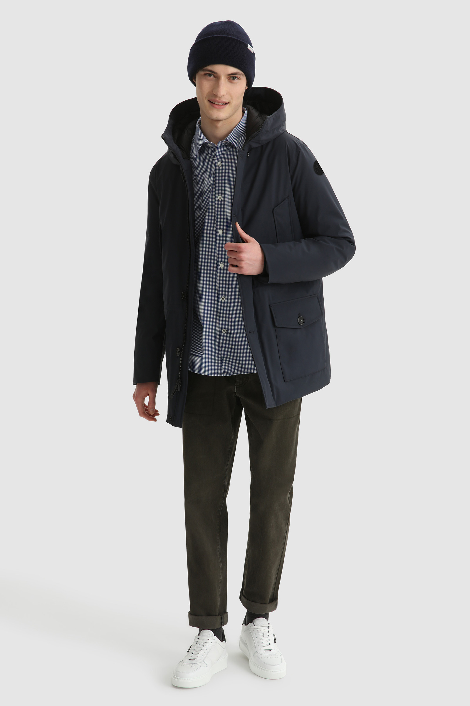 Arctic Parka stretch con imbottitura in Grafene blu photo 2 | Woolrich