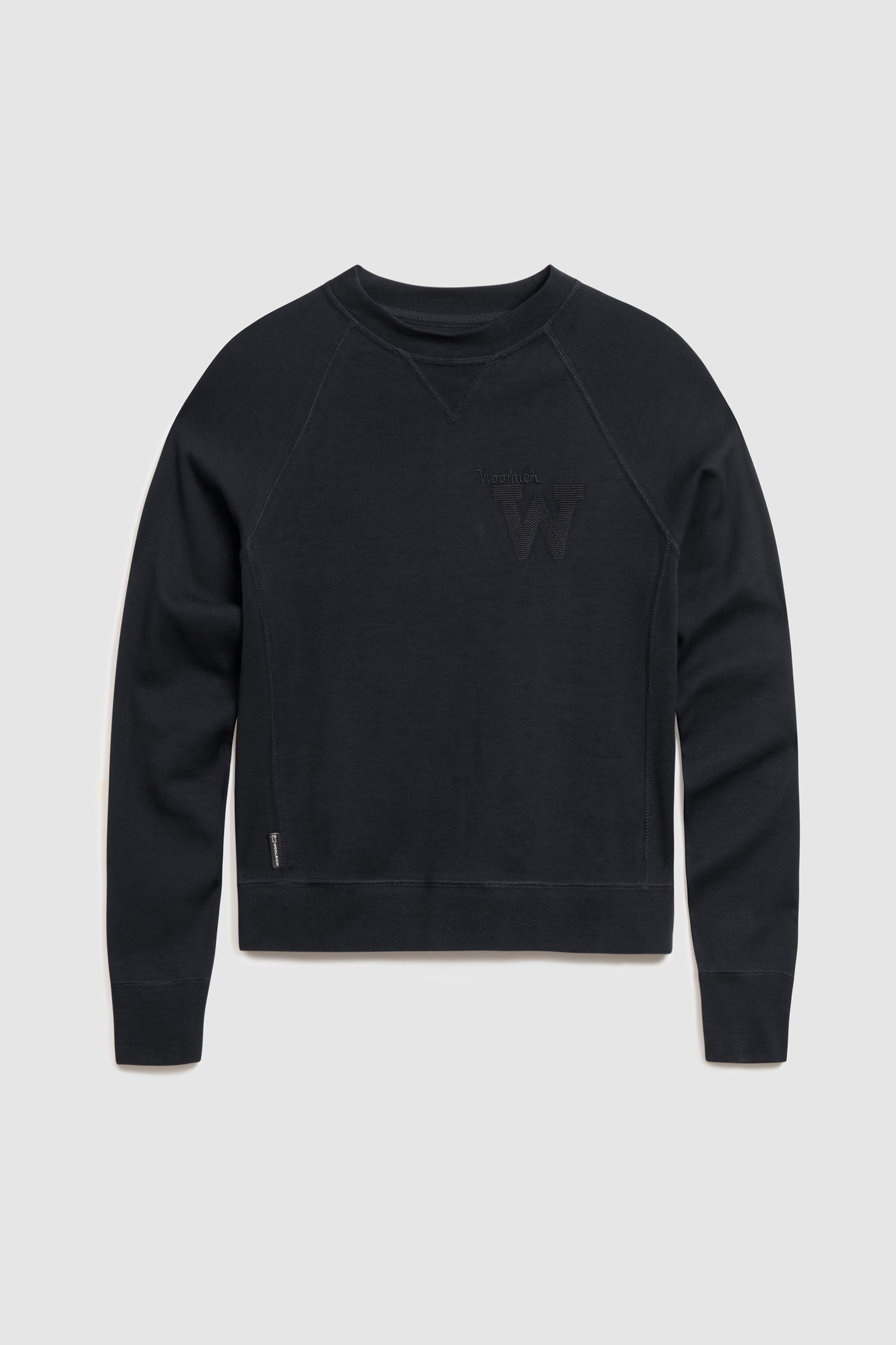 American Crewneck Sweatshirt with Embroidered Logo Blue photo 4 | Woolrich