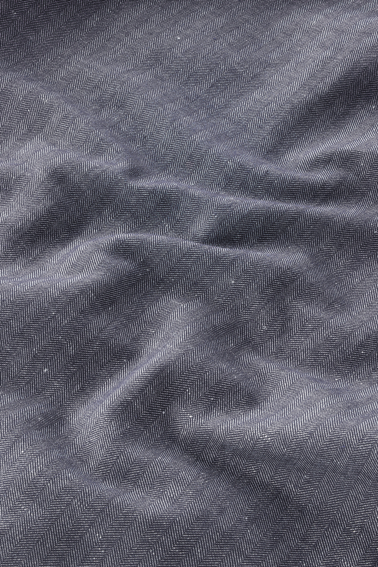 Surchemise en coton et lin mélangés bleu photo 9 | Woolrich
