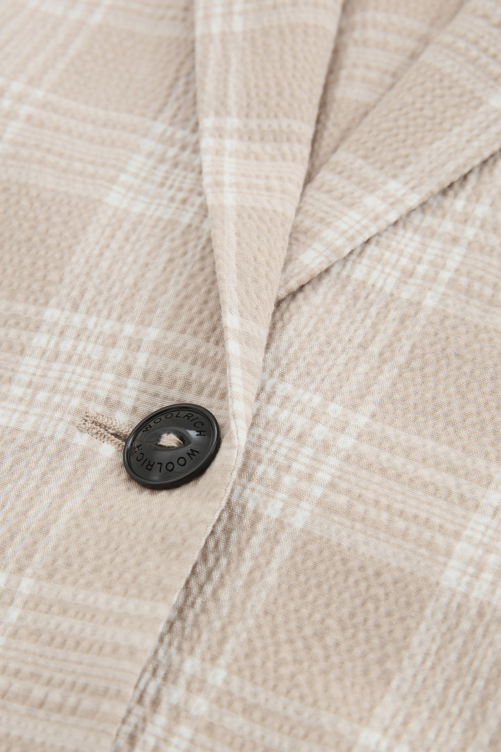 Blazer en coton seersucker beige photo 7 | Woolrich