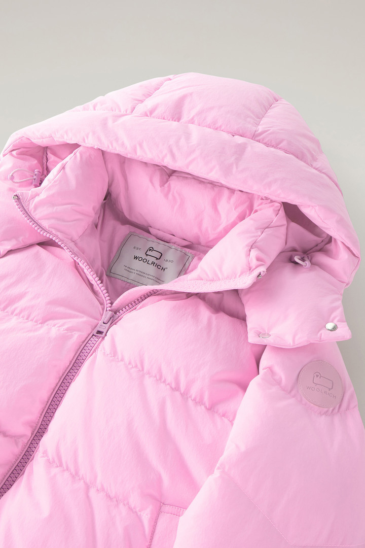 Quilted Down Jacket in Eco Taslan Nylon with Detachable Hood Pink photo 6 | Woolrich